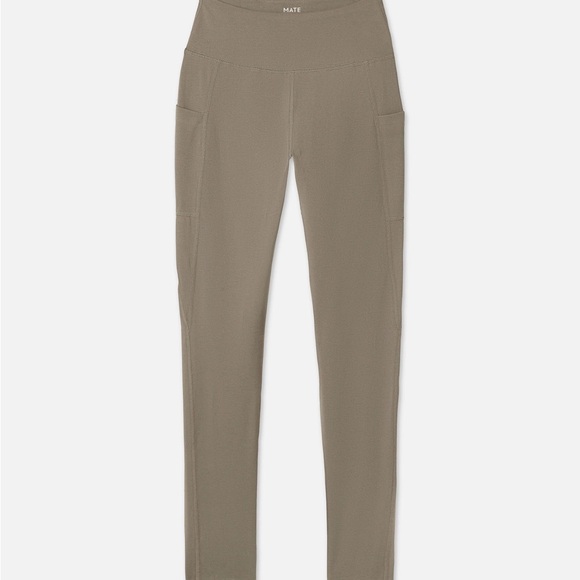 Mate the Label Organic Stretch Pocket Legging Medium Pebble - Picture 2 of 12